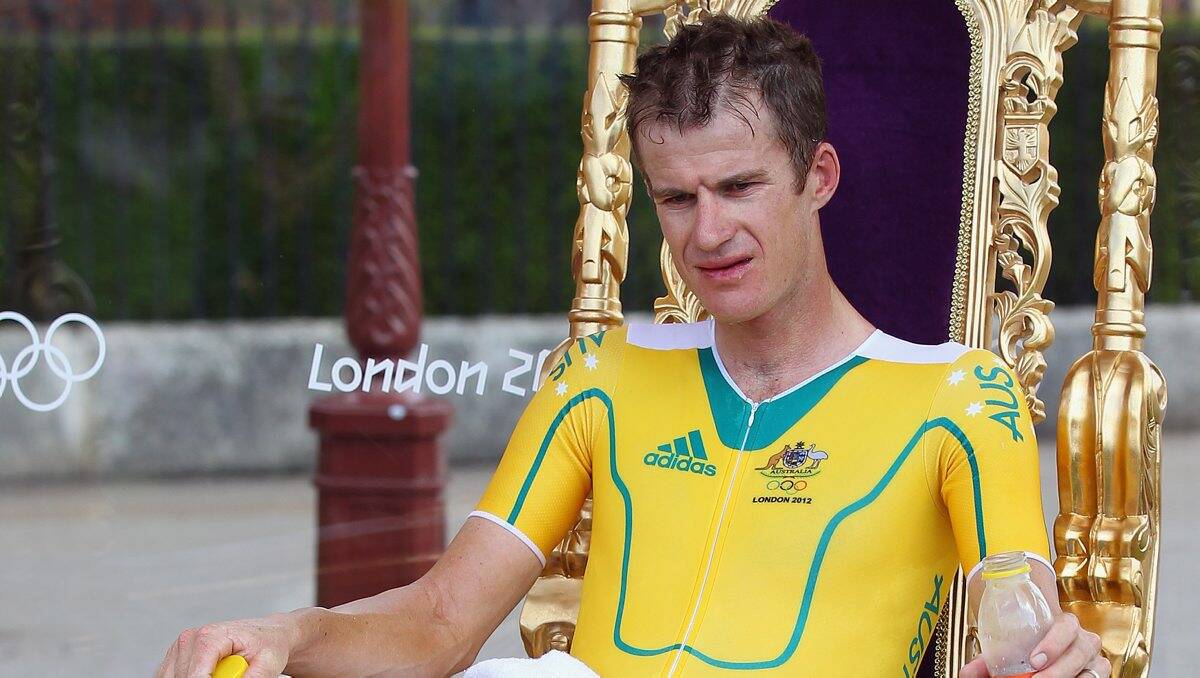 Michael Rogers waits for the results during the individual road time trial at the London Olympic Games in 2012. PICTURE: Getty Images