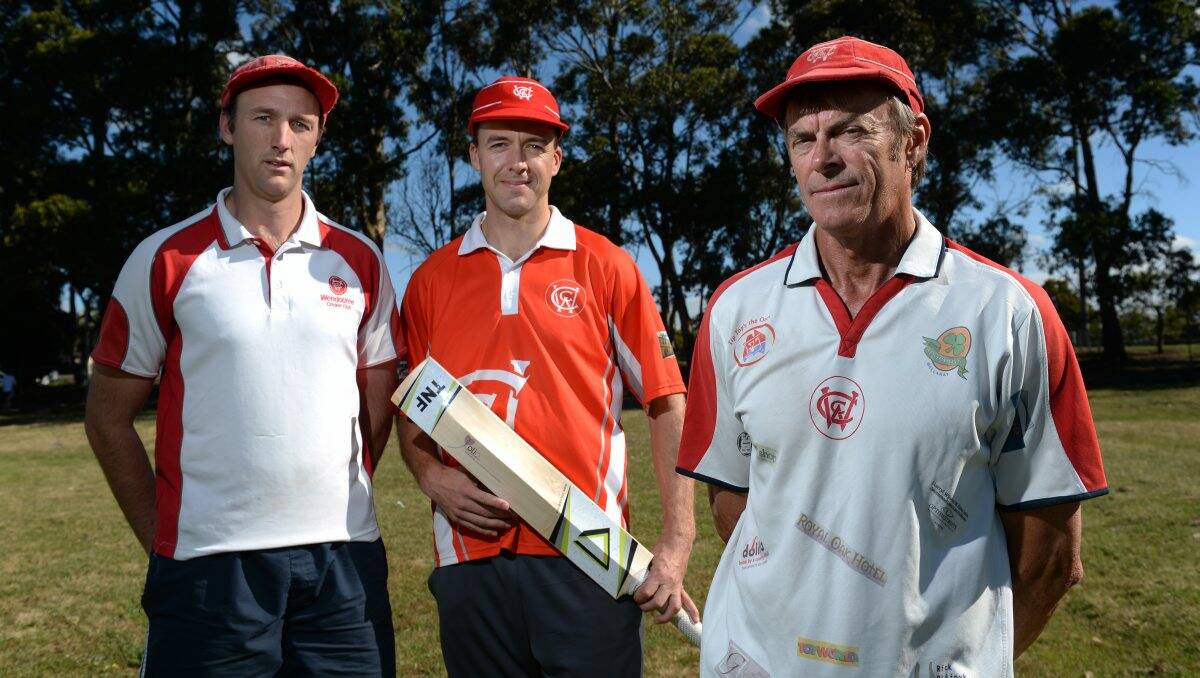 Jeff Hussey, right, with fellow Red Caps Ashley Creelman and Dave Ellis. PICTURE: ADAM TRAFFORD