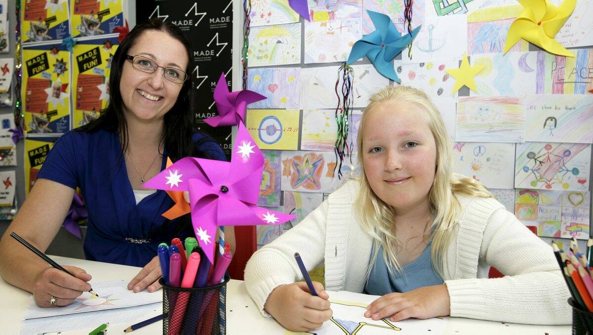 Carrie-Ann and Riley Batson, 8, are planning a summer of educational fun. PICTURE: CRAIG HOLLOWAY