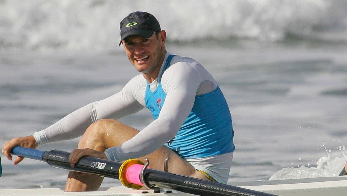 James Marburg is swapping flatwater rowing for surf boat competition.