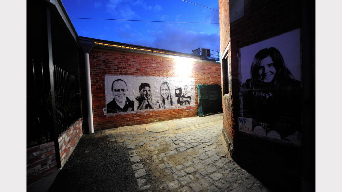 More street art has sprung up around Ballarat. This shot was taken in The Lane at the George Hotel. PHOTOGRAPHER: JEREMY BANNISTER