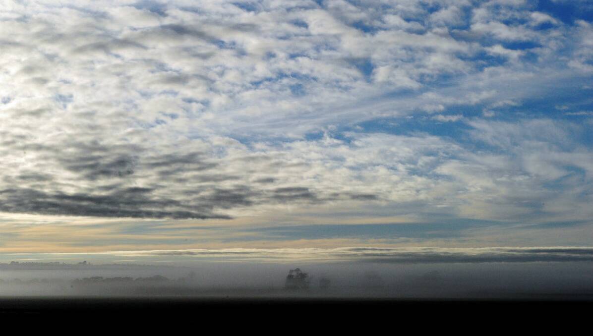 The sky above Ballarat yesterday morning. PHOTO: Jeremy Bannister.