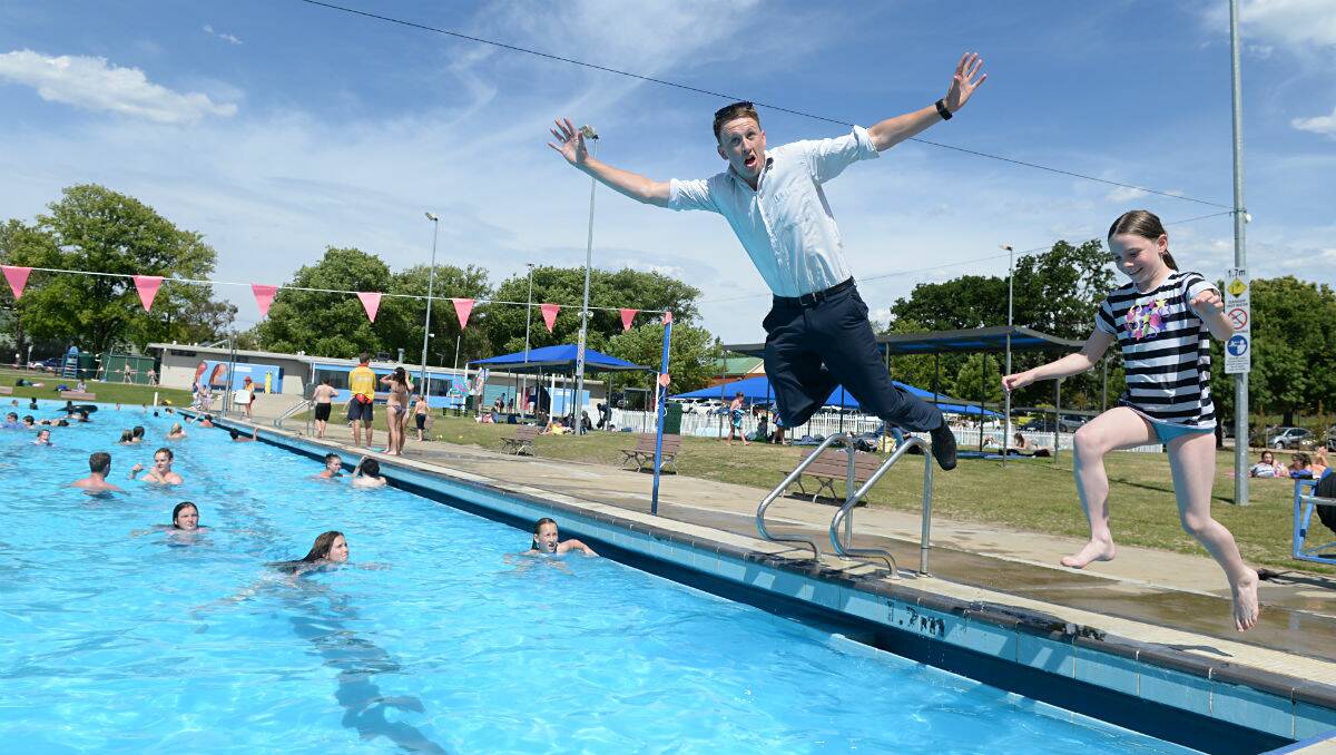 This is Pat Nolan, reporting from Eureka Pool... PICTURE: KATE HEALY