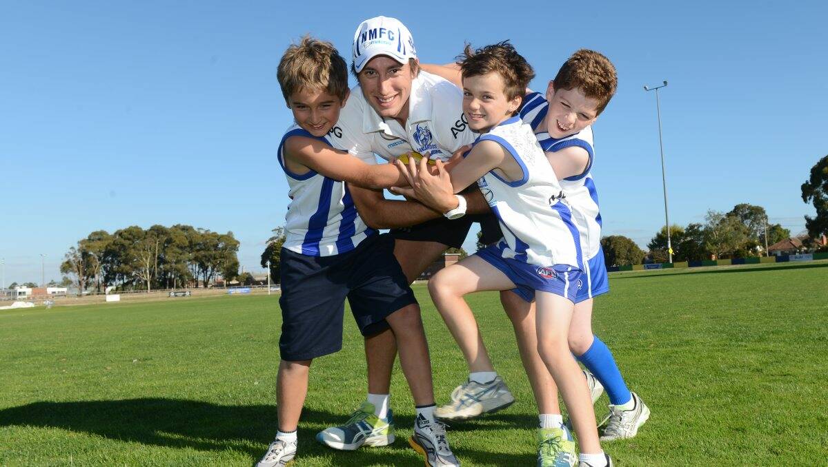 North Melbourne, who were recently in the region, are pumped for this weekend's clash against Carlton. PICTURE: KATE HEALY