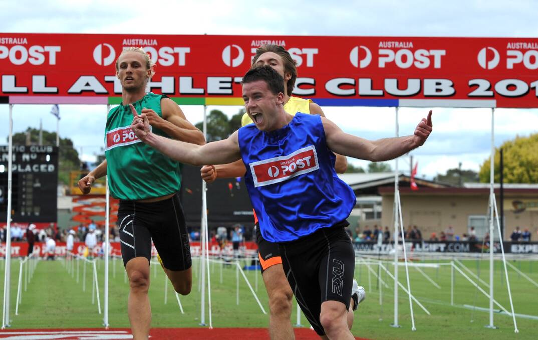 Reigning Stawell Gift champion Andrew Robinson will run off 2.75m in this weekend's Ballarat Gift, 120m.