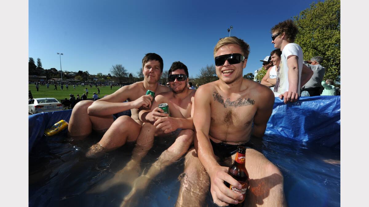 Braden Stevens, Todd Currie and Mitch Jolly. PICTURE: JUSTIN WHITELOCK