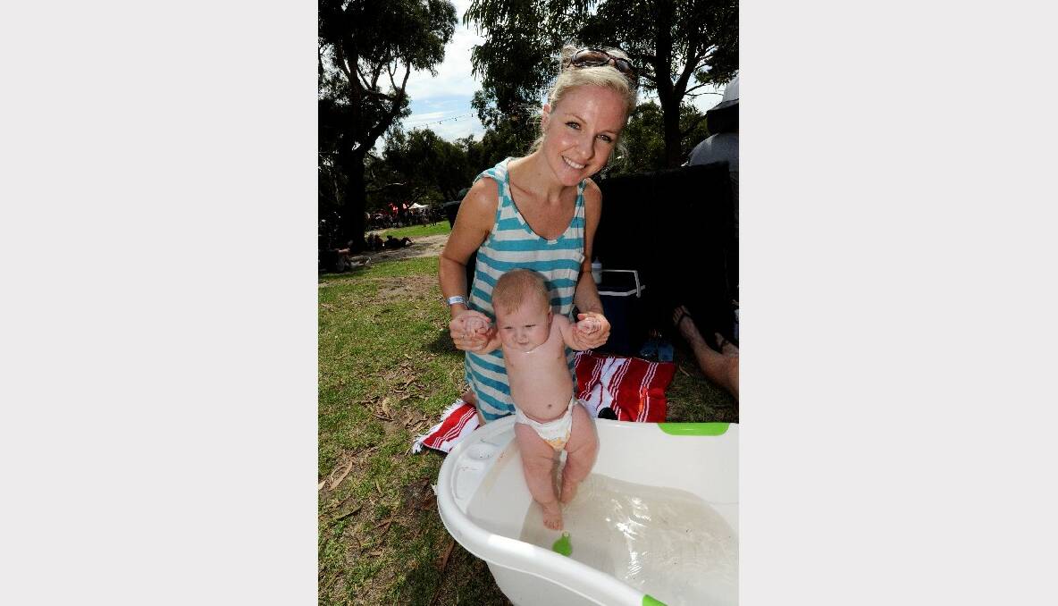 Melissa Nunn and her baby Keeley Moore. PICTURE: JEREMY BANNISTER