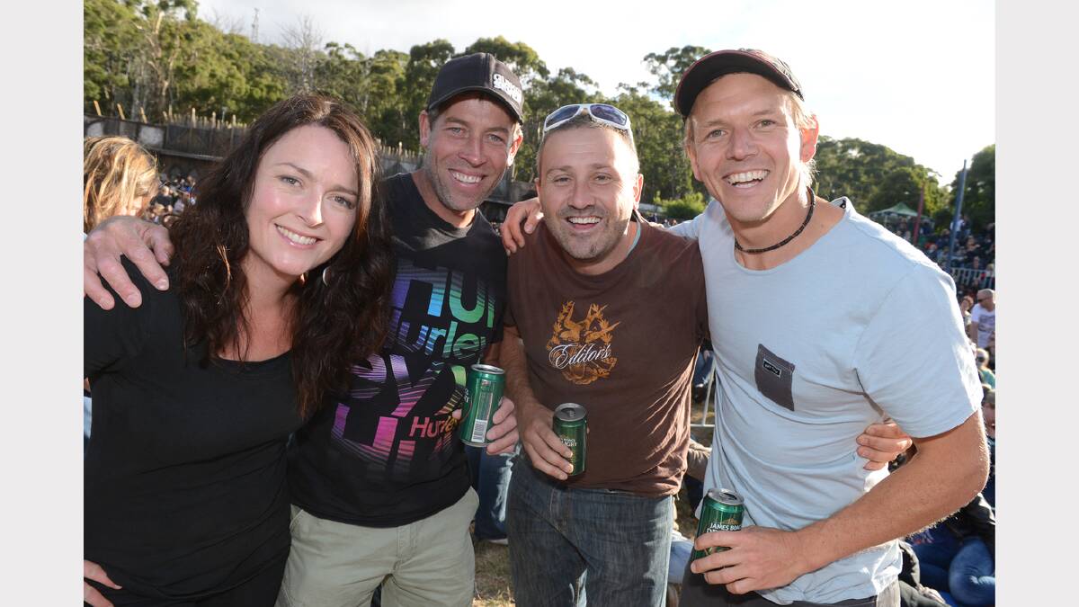 Nicole Seckold, Anthony Brown, Bart Wunderlich and Tim Molloy of Ocean Grove. PICTURE: KATE HEALY