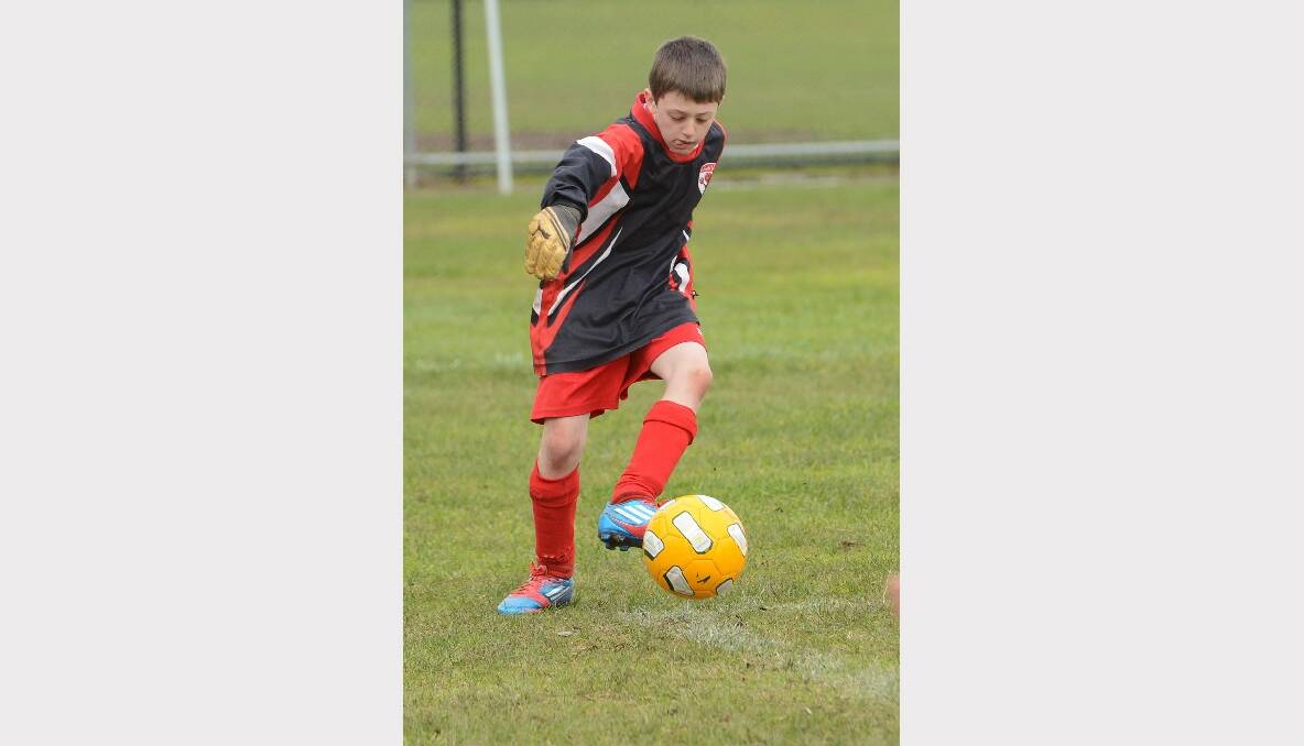 Red Devils' Brocklyn Sandford in the U/11's match against Vic Park Blue. PICTURE: KATE HEALY. 