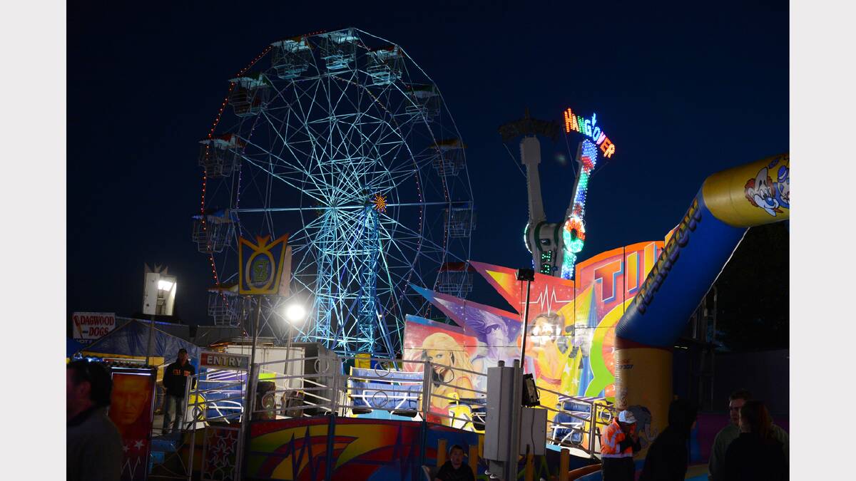The Ballarat Show at night. PICTURE: KATE HEALY.