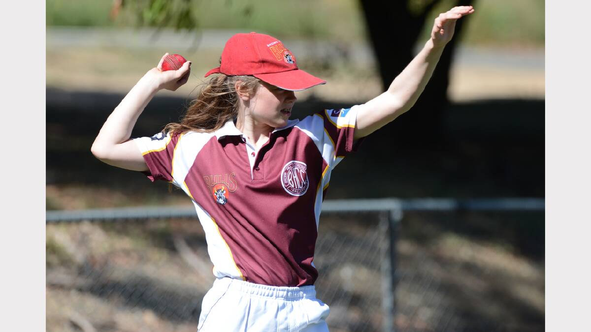 Under-14 cricket. Brown Hill v Ballan.  Isabelle Hoye (Brown Hill). PICTURE: KATE HEALY 