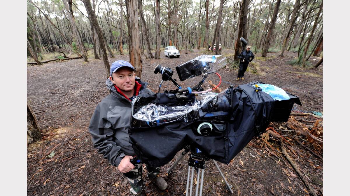 Filming begins in April at the Pax Hill Scout Camp. Pictured: First assistant cameraman Warren Lazarides. PICTURE: JEREMY BANNISTER