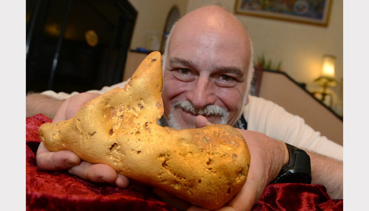 JANUARY 16, 2013: A 5.5kg gold nuggett, later named the Ballarat nugget, was found within 30km of the city. The half a million dollar discovery generated international media exposure and local gold expert Cordell Kent said it was the biggest nugget found in the local area in recent times. 