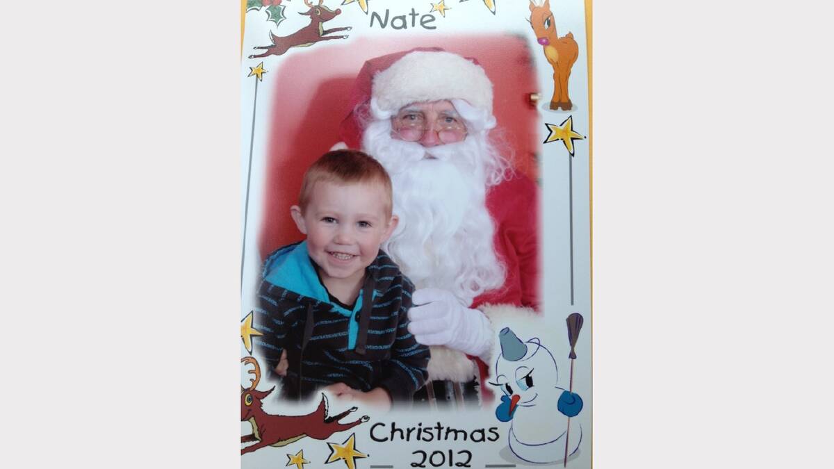 Nate Robison with Santa! Submiited by reader Shari Plater. 