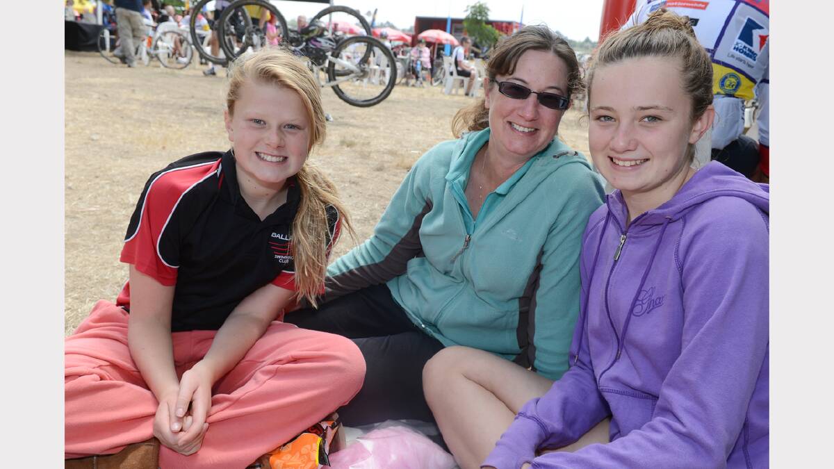 Janessa Fitzgerald, Elisha Fitzgerald and Yasmine Fitzgerald of Ballarat. PICTURE: KATE HEALY
