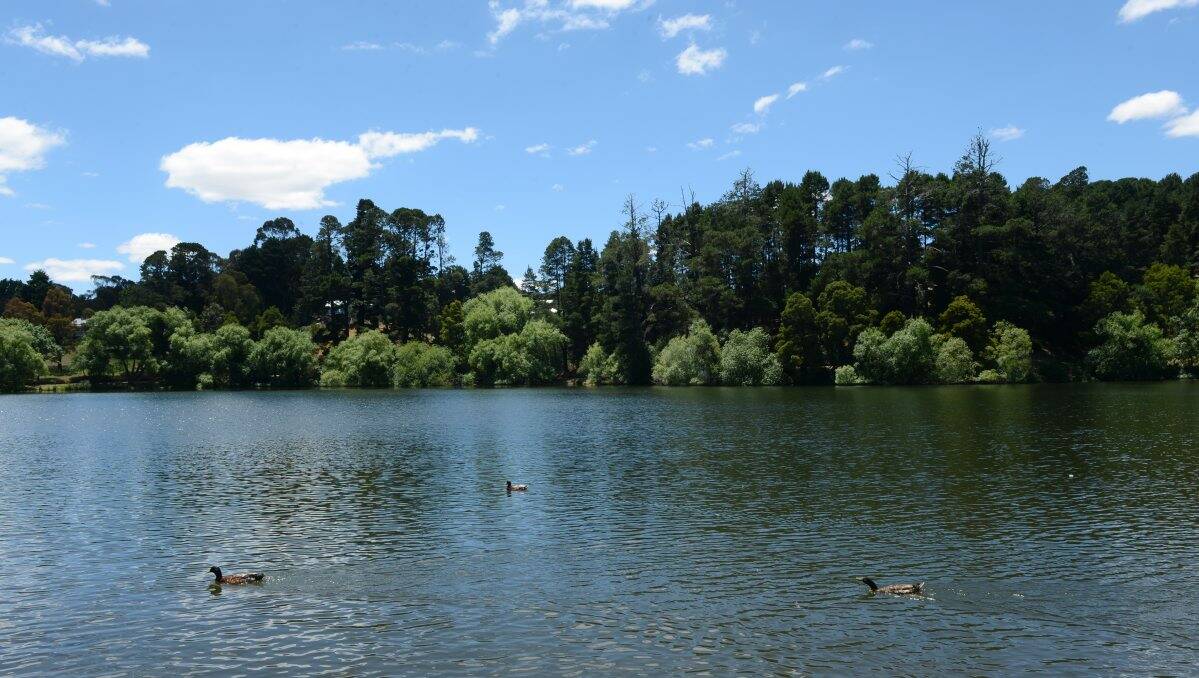 Daylesford's famous lake. PICTURE: ADAM TRAFFORD
