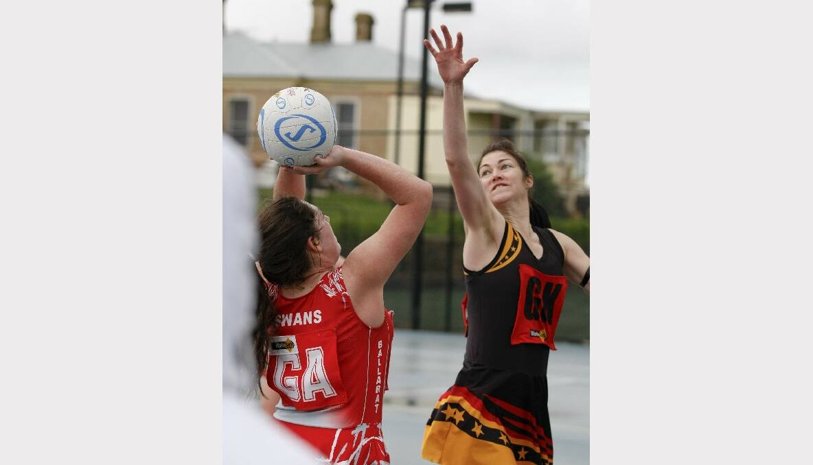Siobhan in the match between Bacchus March and Ballarat Swans. 