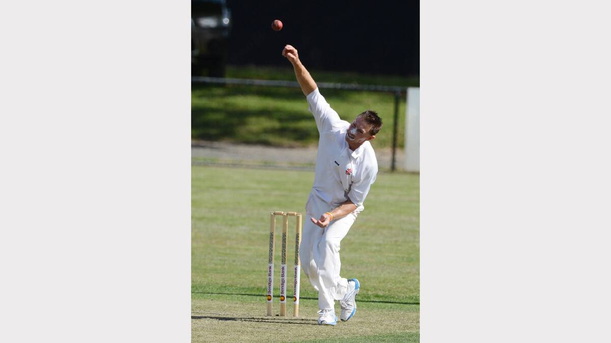 Cricket club firsts between Golden Point and Wendouree. Anthony Beacham (Wen). PICTURE: KATE HEALY. 