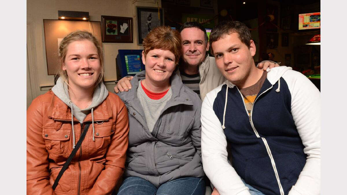 Rochelle, Annelize, Deon and RoJaan Van Zyl at JDs Sports Bar. PICTURE: ADAM TRAFFORD