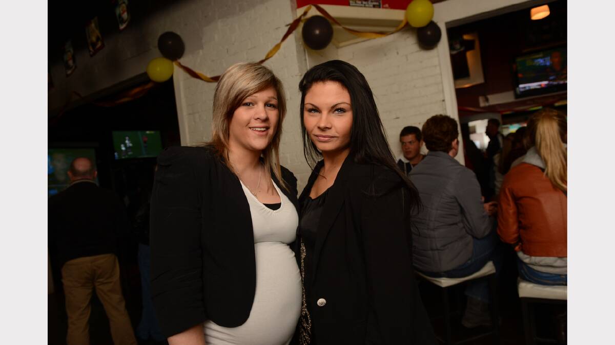 Kirsty Risk and Casey Saunders at JDs Sports Bar. PICTURE: ADAM TRAFFORD