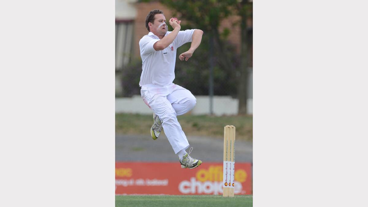 Cricket club firsts between Golden Point and Wendouree. Eamon Johnson (Wen). PICTURE: KATE HEALY. 