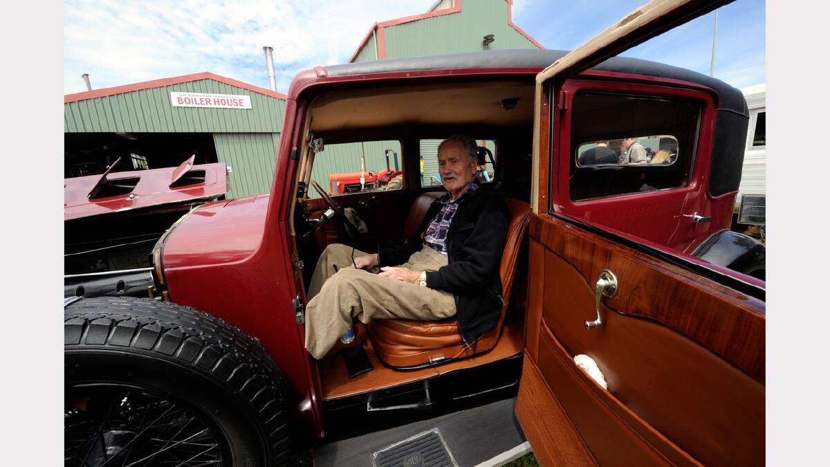 Damian O'Doherty relaxes in his Delage. PICTURE: JEREMY BANNISTER.