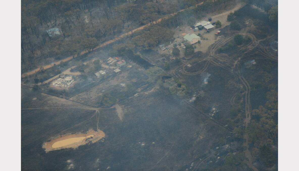 Aerial photos of the Dereel fire. PICTURE: ADAM TRAFFORD