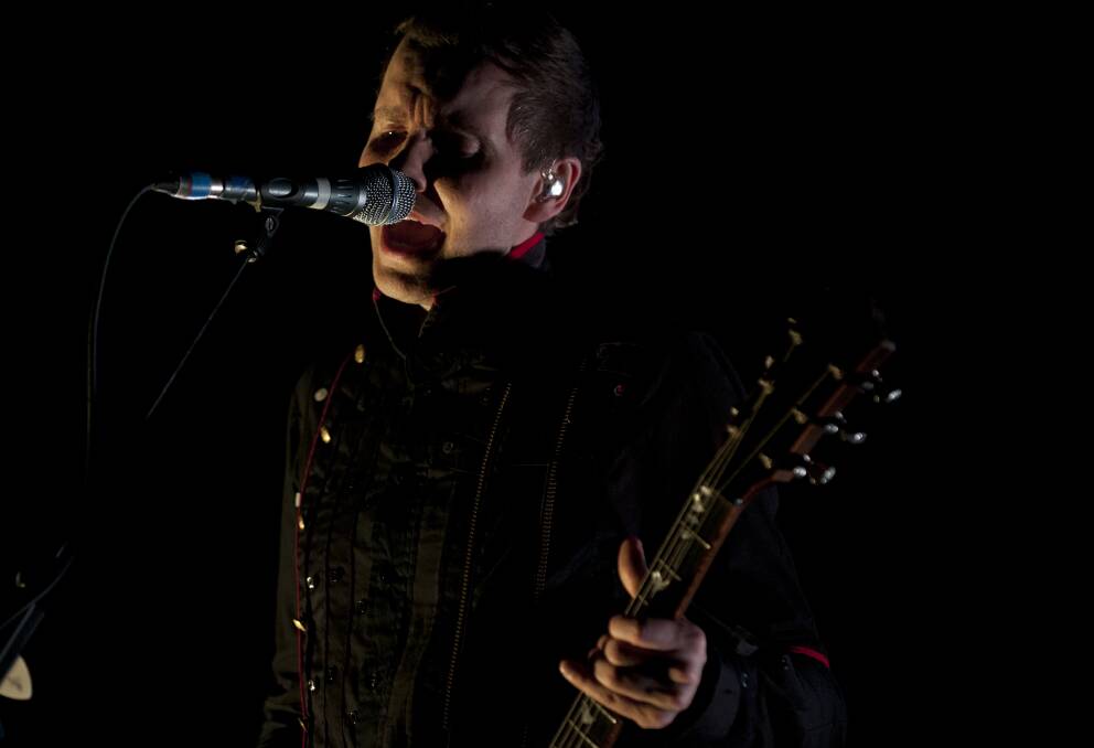 Sigur Ros performs at the 2012 Harvest Festival held at the city Botanic Gardens in Brisbane. Photo: Harrison Saragossi. 