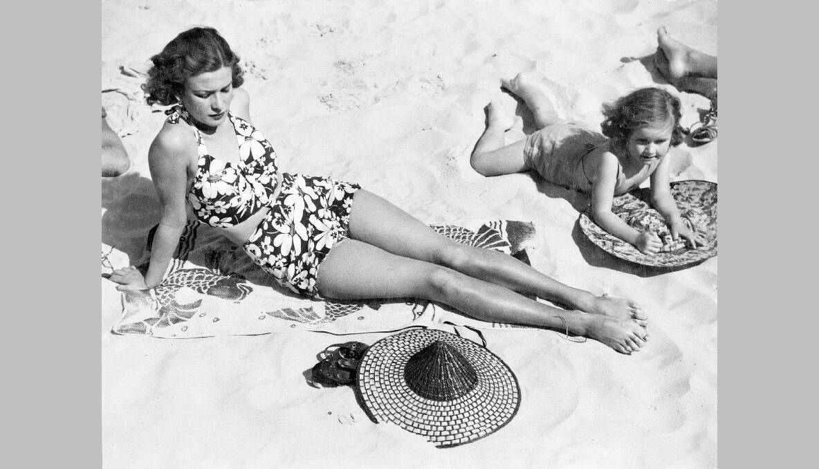 Swimsuit design, Sydney, 1941. Photo: National Archives of Australia