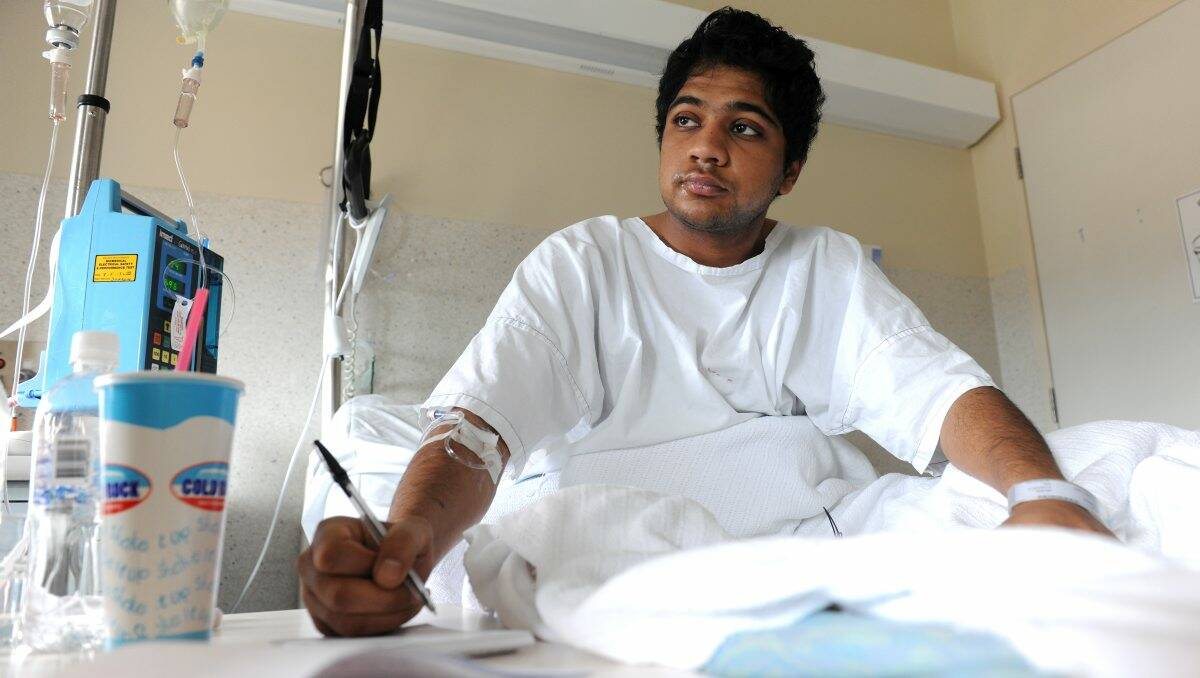 Himanshu Goyal was bashed earlier this year. His alleged attacker fronted court yesterday.