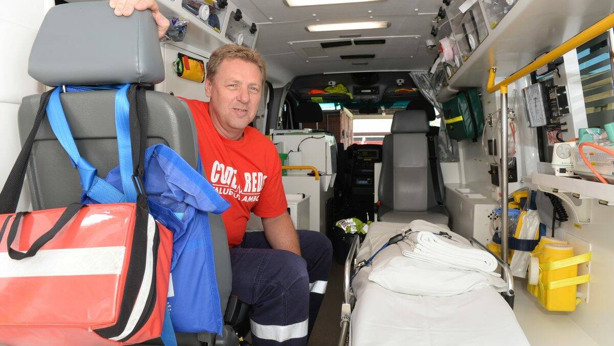 Paramedic Rod Irvine worked on Christmas Day.