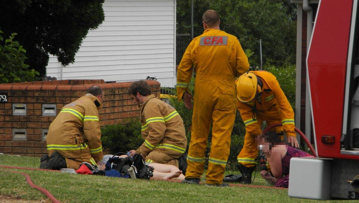 Crews attend a house fire in Daylesford.
