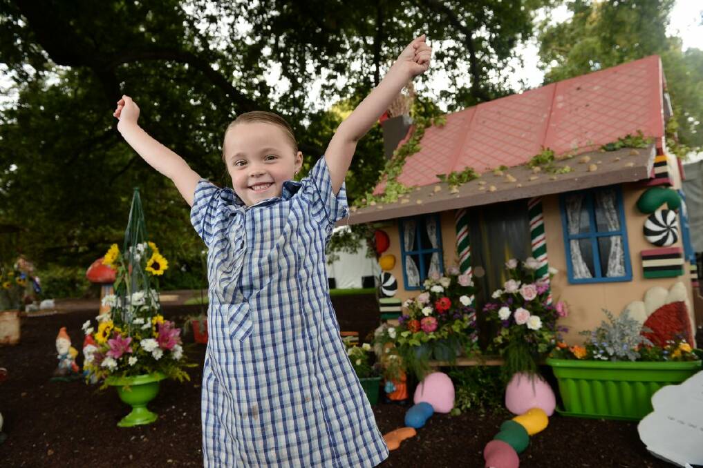 Adelaide Oswin, 5, is excited to see all the fun activities at this weekend's Ballarat Begonia Festival.