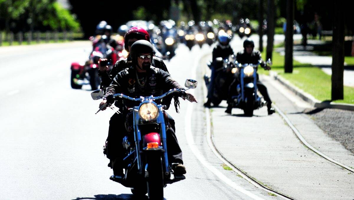 Central Highlands Ulysses Christmas Appeal Toy Run from the Crown Hotel in Buninyong to Lake Wendouree.