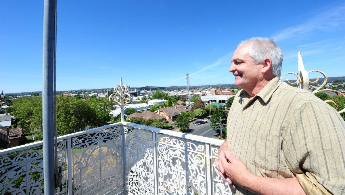 Mr Dymock reckons his property is the third-highest building in Ballarat, not counting the churches.