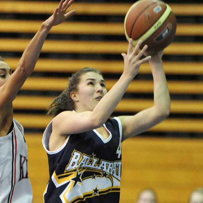 FILE PIC: Rush’s Bronte Clark in action for Big V Youth Basketball.