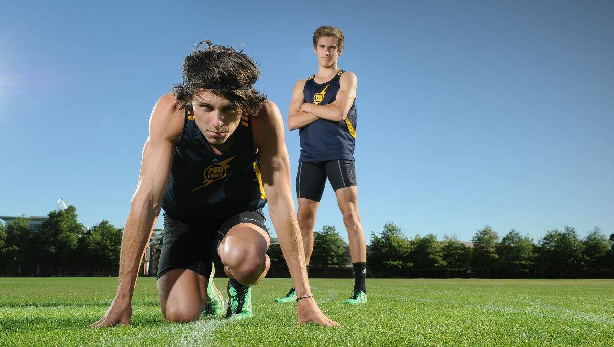 Sam Baird, 17, and Liam Procaccino, 16, will run at the Llanberris Reserve this weekend.