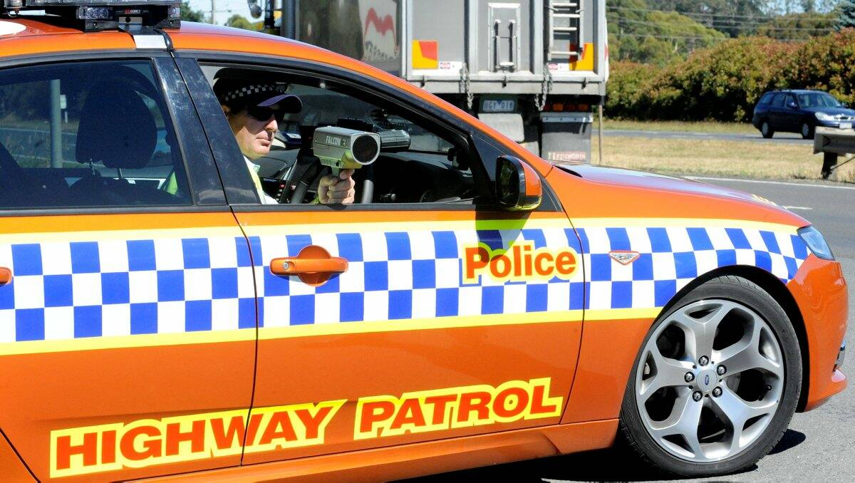 Ballarat Highway Patrol was out in force on Friday, catching two young hoons at dangerous speeds. 