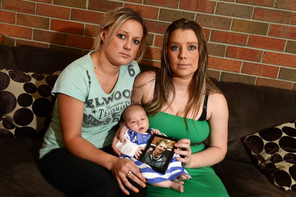 Harmony O’Keane is one month old but has still never met her uncle, missing Linton teenager Donald “Donny” Govan. His sisters Rachael O’Keane and Katrina O’Keane fear he is “just turning into another statistic”. PICTURE: KATE HEALY