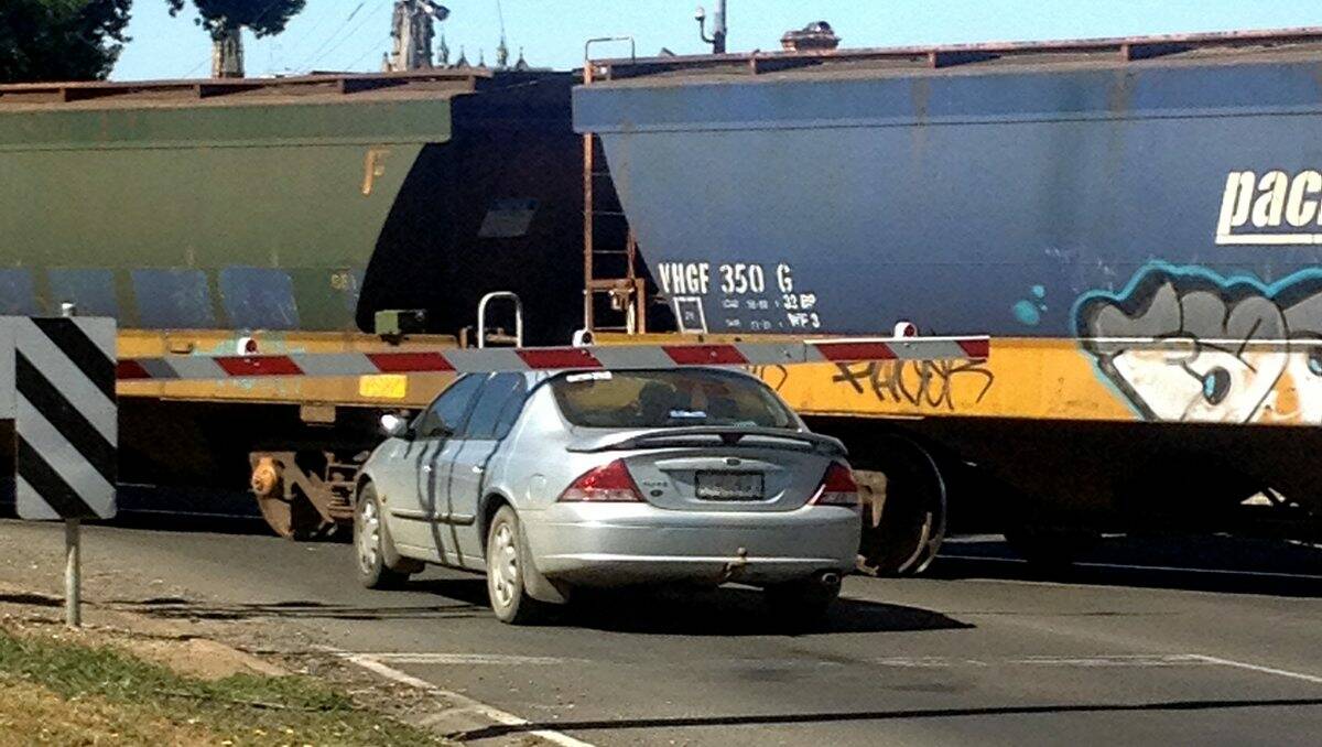 The car had been driving towards city when the incident occurred, as captured by a reader of The Courier.
