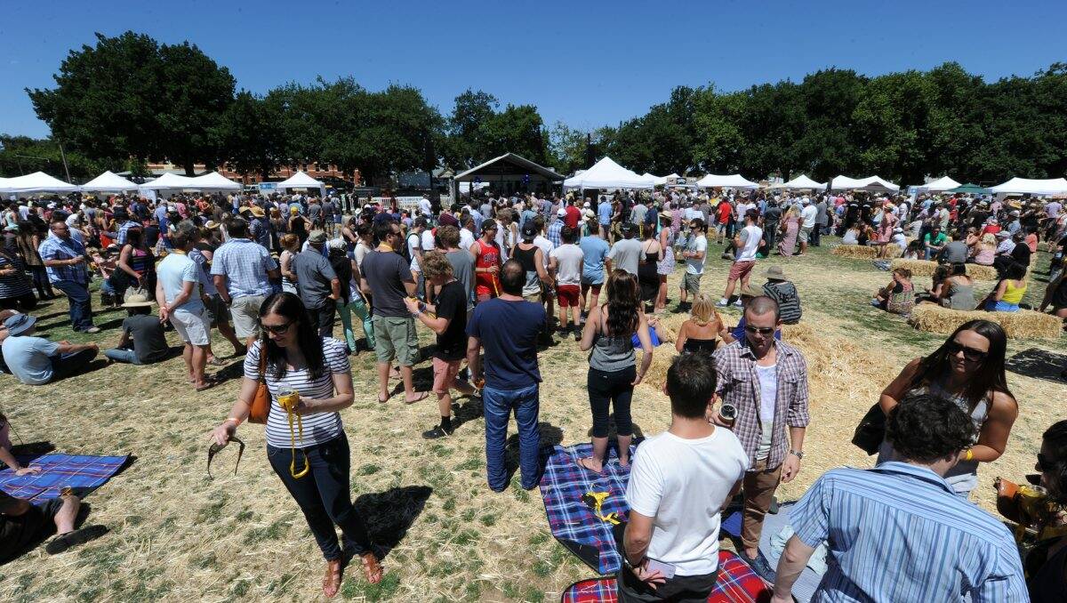  An estimated 10,000 people attended the Ballarat Beer Festival on Saturday and earned praise from police for their generally good behaviour. PICTURES: JUSTIN WHITELOCK