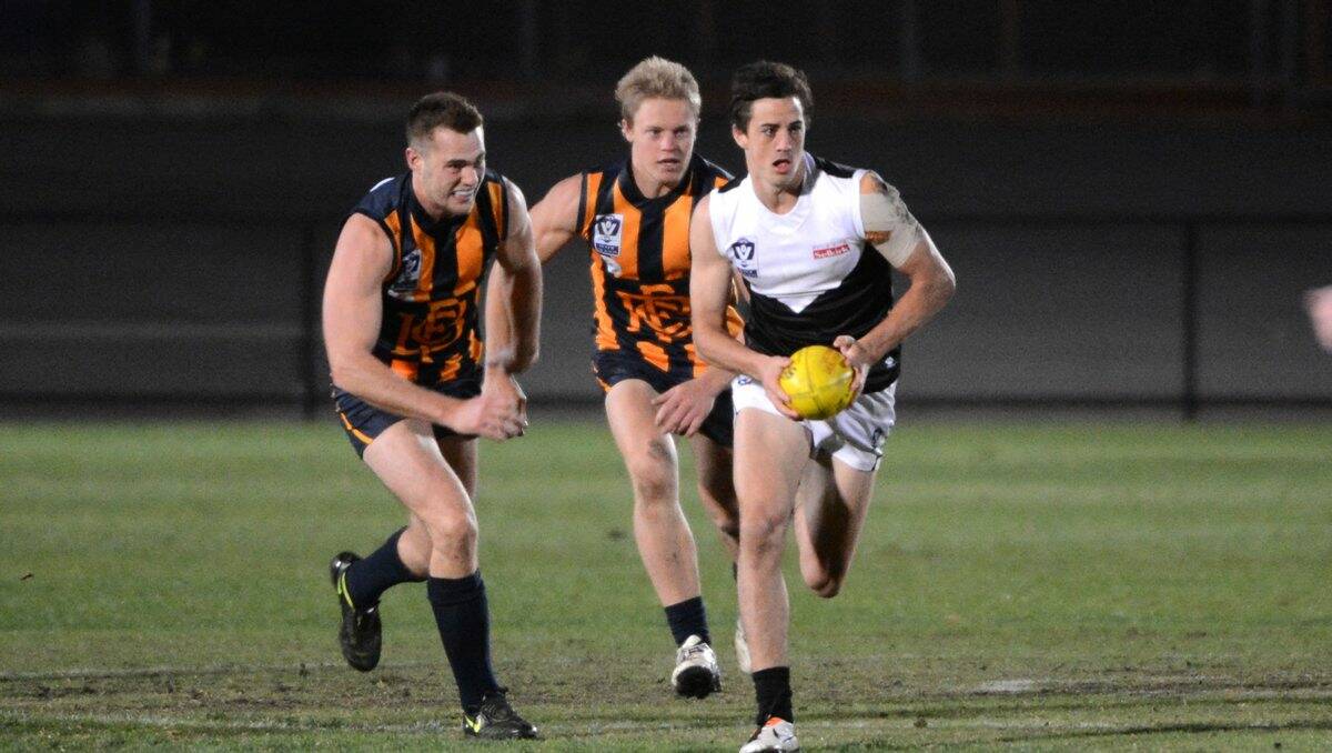 The North Ballarat Roosters powered away from Bendigo Gold to record an 85-point VFL win in Bendigo last night.