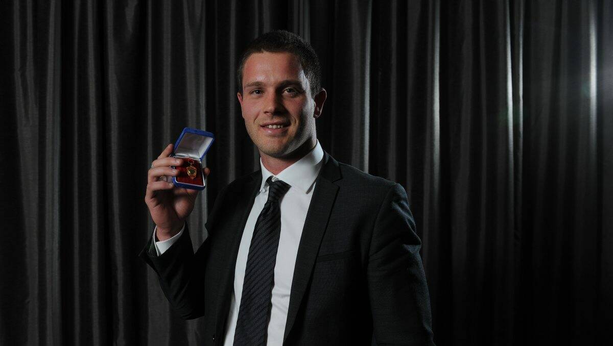 GOLD: Jake Edwards is the winner of the Henderson Medal. PICTURE: JUSTIN WHITELOCK