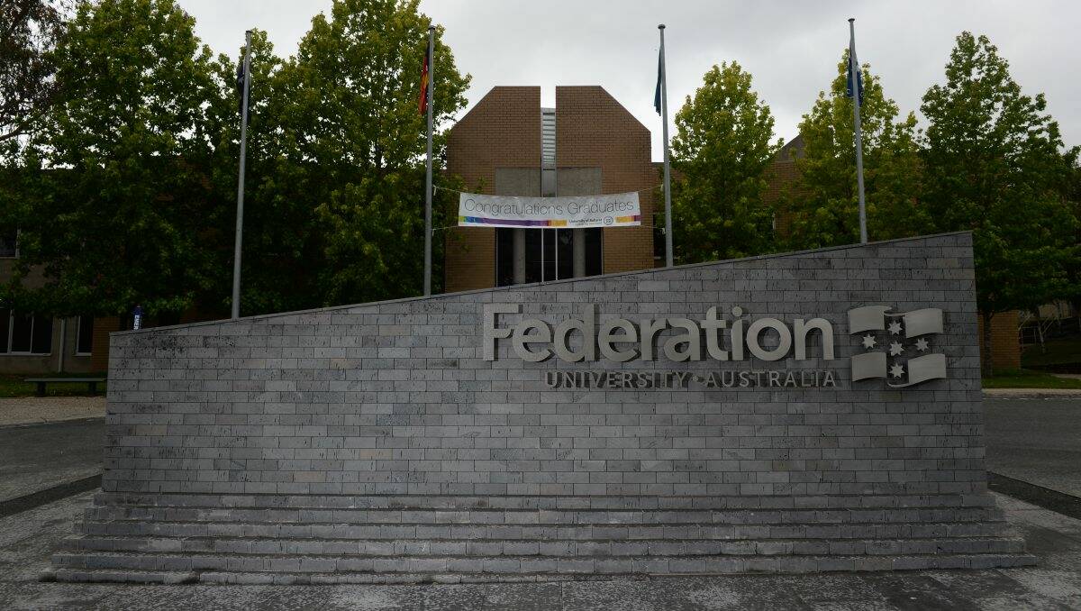 SIGN OF THE TIMES: Federation University makes its claim to fame at the Mount Helen campus.