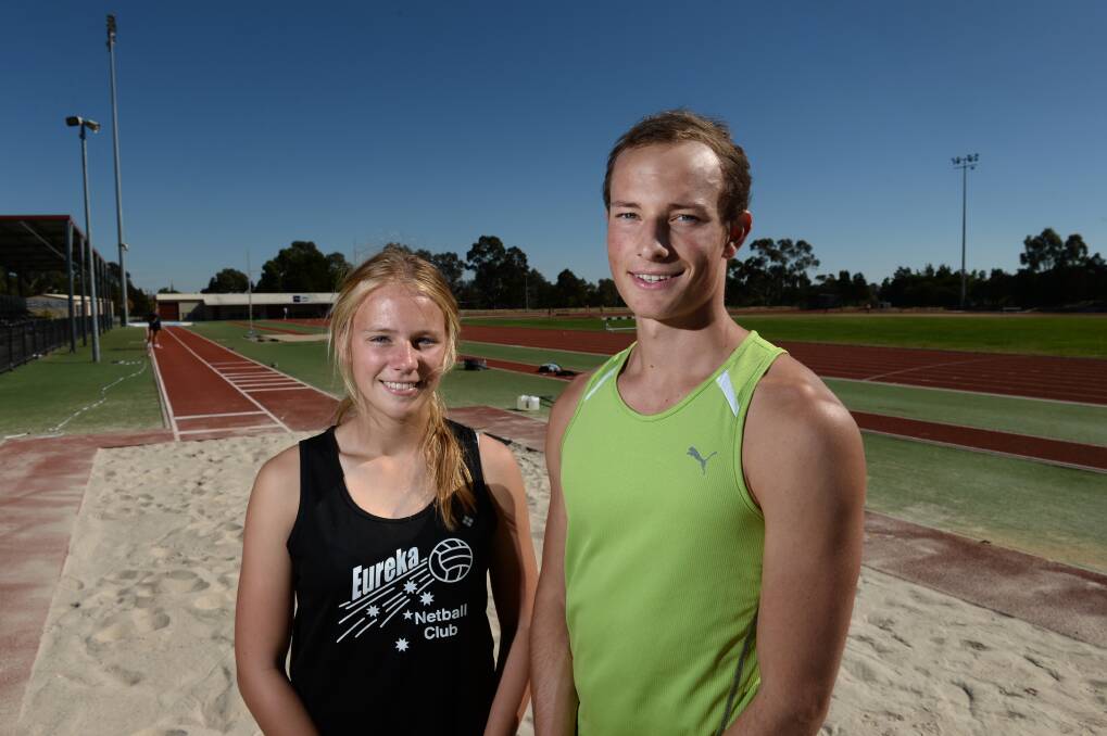 Ashlea Bylsma, 16, and Ashley Ovens, 18, will compete at the national Track and Field Championships.
