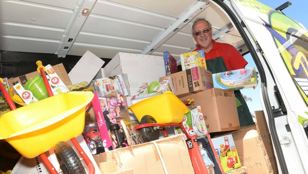GENEROUS: Michael Condon from Toyland has been donating to the 3BA Christmas Appeal for about 20 years. PICTURE: KATE HEALY
