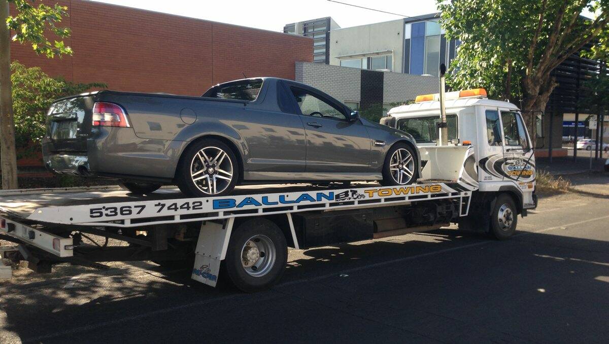 Gone: A Ballarat man has had his late model Holden Commodore ute permanently impounded.