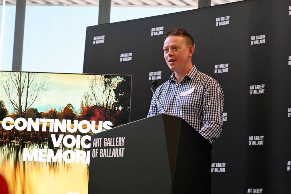 Blake Curran was at the launch of the Continuous Voices memorial design competition on November 3. Picture by Kate Healy