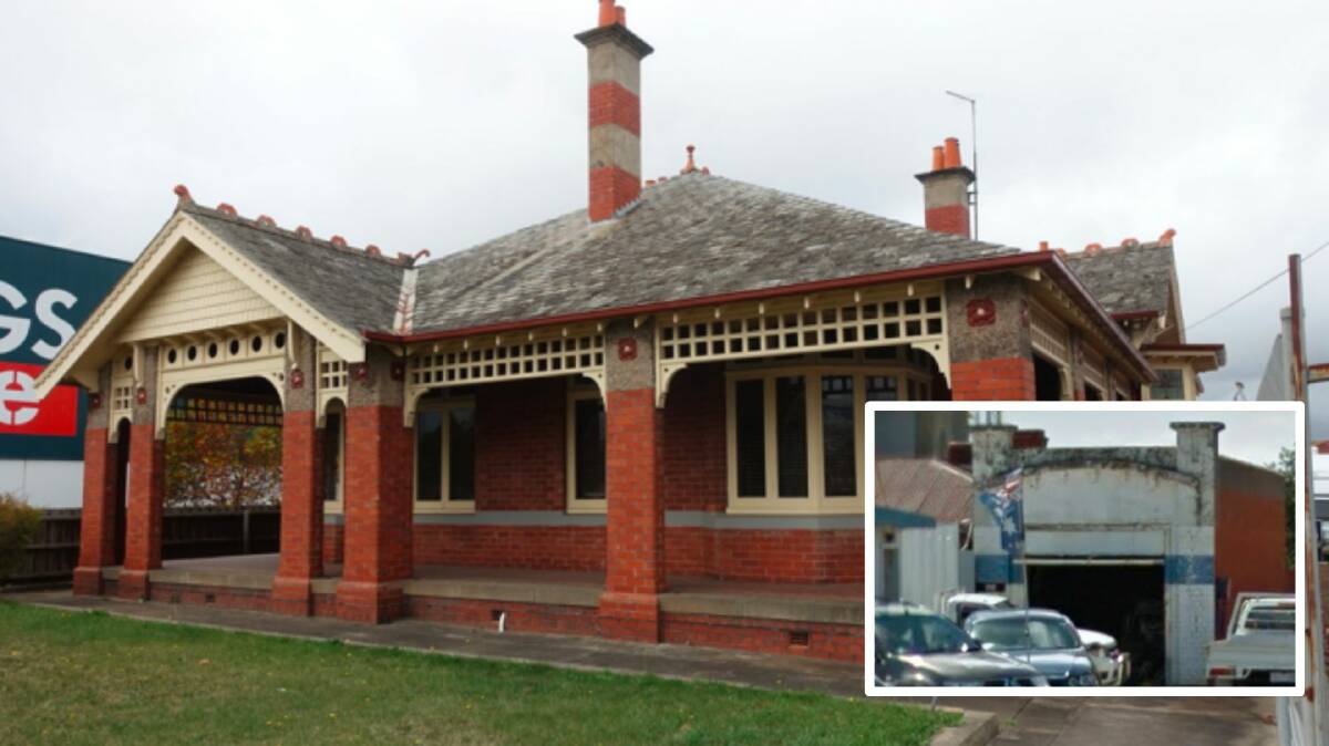The Osborne House is an example of Peter Richards' work in Ballarat and the motor house is a 'rare example' of transportation of the time. Pictures supplied