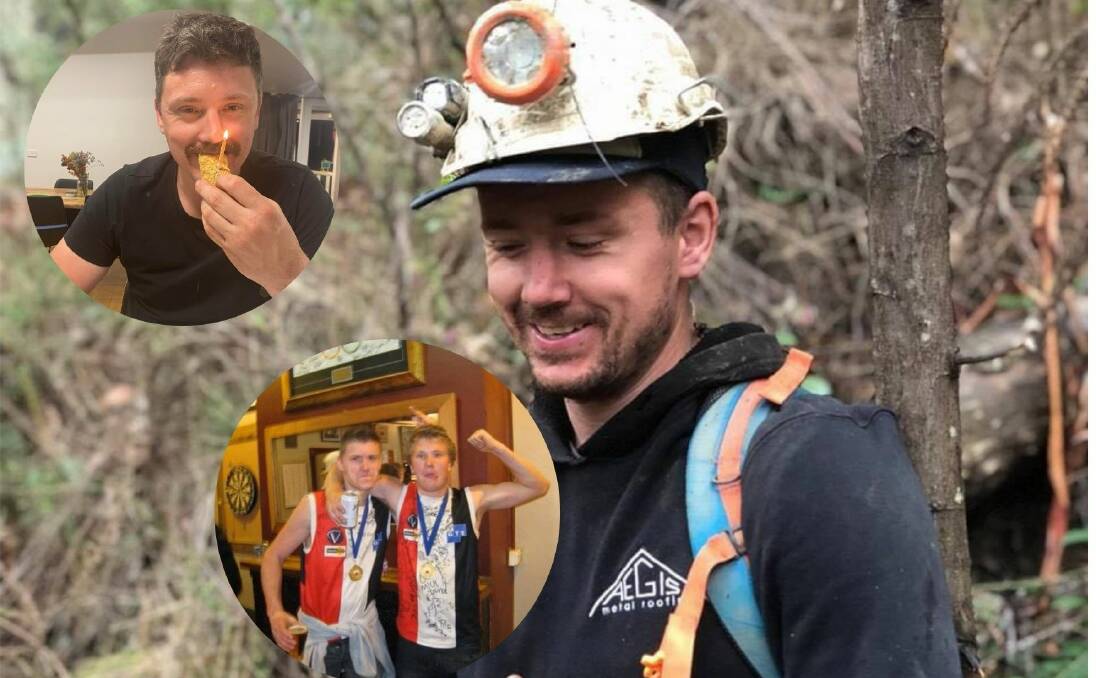 Family bid farewell to fallen miner, Kurt Hourigan, 37. Pictures supplied. 